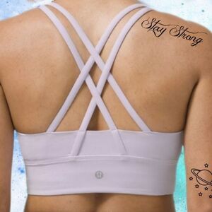 Lululemon Energy Longline Bra Medium Support Size 6 B D Cups C001